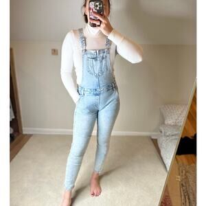 Old Navy: Light Wash Blue Overalls